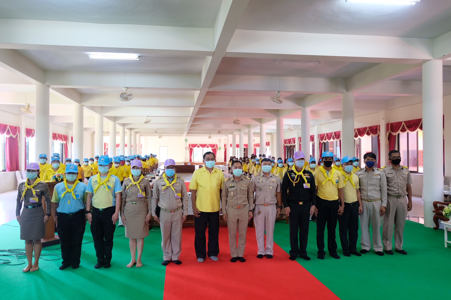 ร่วมพิธีเปิด ตามโครงการฝึกอบรมชุดปฏิบัติการจิตอาสาภัยพิบัติ